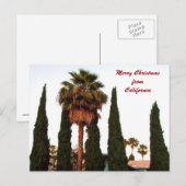 CALIFORNIA CHRISTMAS GREETING briefkaart (Voorkant / Achterkant)