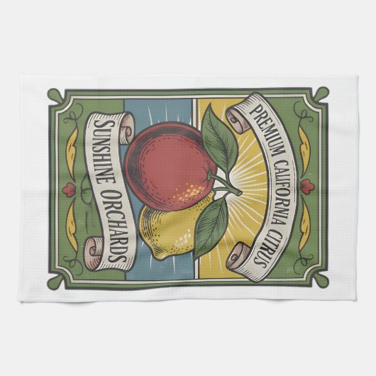 California Citrus Kitchen Towel Theedoek (Horizontaal)