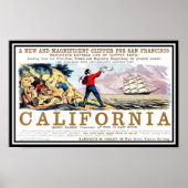 California Clipper gold rush  Print (Voorkant)