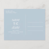 California Coast Beach Bruiloft Save the Date Aankondigingskaart (Achterkant)