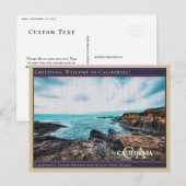 California Coast Mendocino Ocean Fort Bragg Briefkaart (Voorkant / Achterkant)