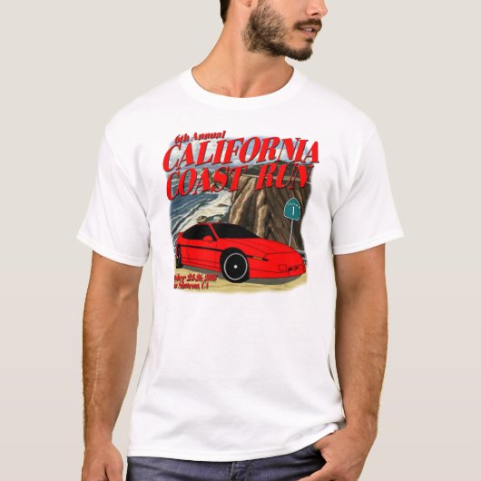 California Coast Run 2008 T-shirt (Voorkant)