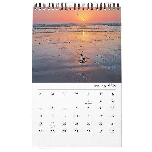 California Coastal Calendar 2026 Kalender (Jan 2026)