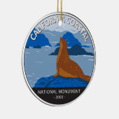 California Coastal National Monument Cirument Retr Keramisch Ornament (Rechts)