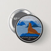 California Coastal National Monument Cirument Retr Ronde Button 5,7 Cm (Voorkant /achterkant)