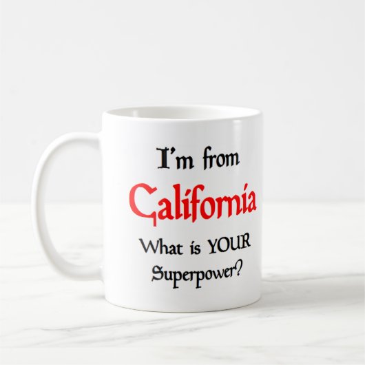 california coffee mug koffiemok (Links)
