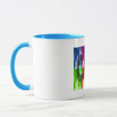 "California" Colorful Palms Cup Mok (Links)