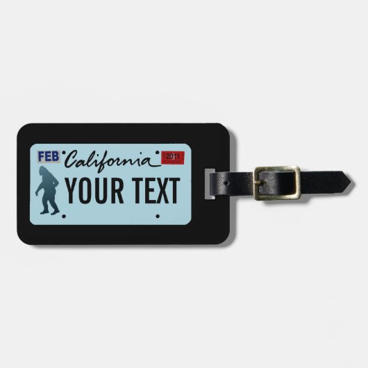 California Columbia Sasquatch License Bord Bagagelabel (Voorkant horizontaal)