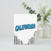 California Comic Style Briefkaart (Staand voorkant)