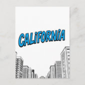 California Comic Style Briefkaart (Voorkant)
