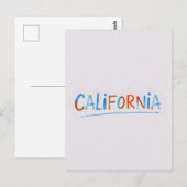 California Comic Style Briefkaart (Voorkant / Achterkant)