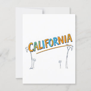 California Comic Style Briefkaart