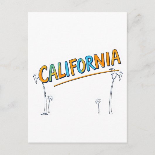 California Comic Style Briefkaart (Voorkant)