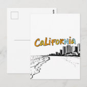 California Comic Style Briefkaart (Voorkant / Achterkant)