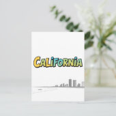 California Comic Style Briefkaart (Staand voorkant)