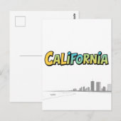 California Comic Style Briefkaart (Voorkant / Achterkant)