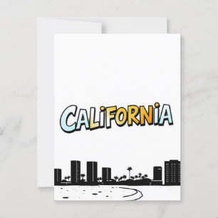 California Comic Style Briefkaart