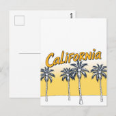 California Comic Style Briefkaart (Voorkant / Achterkant)