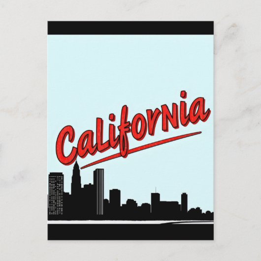 California Comic Style Briefkaart (Voorkant)