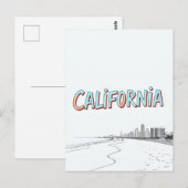 California Comic Style Briefkaart (Voorkant / Achterkant)