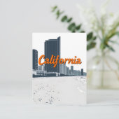 California Comic Style Briefkaart (Staand voorkant)