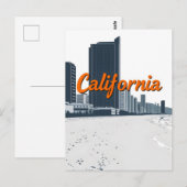 California Comic Style Briefkaart (Voorkant / Achterkant)