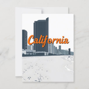 California Comic Style Briefkaart