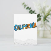 California Comic Style Briefkaart (Staand voorkant)