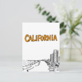 California Comic Style Briefkaart (Staand voorkant)