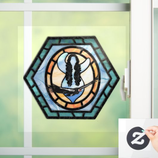 California Condor Goddess Window Cling Raamsticker (Huis)