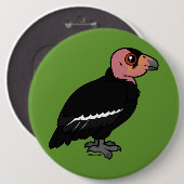California Condor Ronde Button 6,0 Cm (Voorkant /achterkant)
