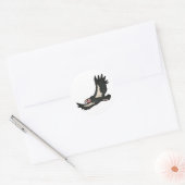 California Condor Ronde Sticker (Envelop)