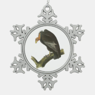 California Condor van Audubon Tin Sneeuwvlok Ornament