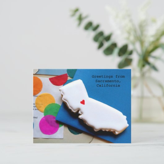 California Cookie Briefkaart (Staand voorkant)