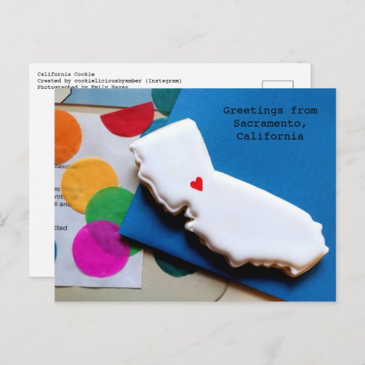 California Cookie Briefkaart (Voorkant / Achterkant)