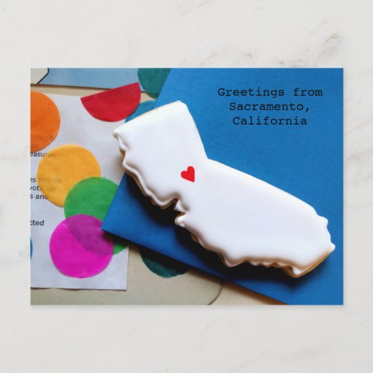 California Cookie Briefkaart (Voorkant)