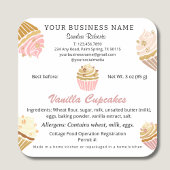 California Cottage Food Law Ingrediënten Stickers