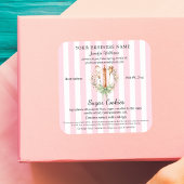 California Cottage Law Food Bakery Label Utensils