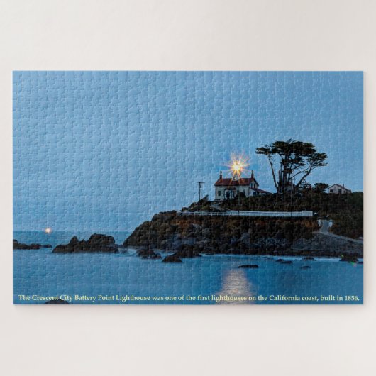 California Crescent City Battery Point Lighthouse Legpuzzel (Horizontaal)