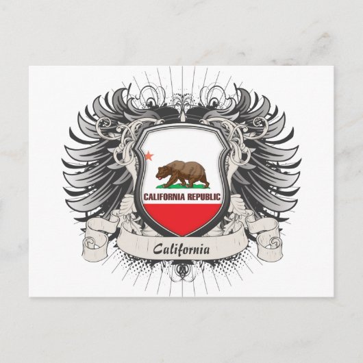 California Crest Briefkaart (Voorkant)