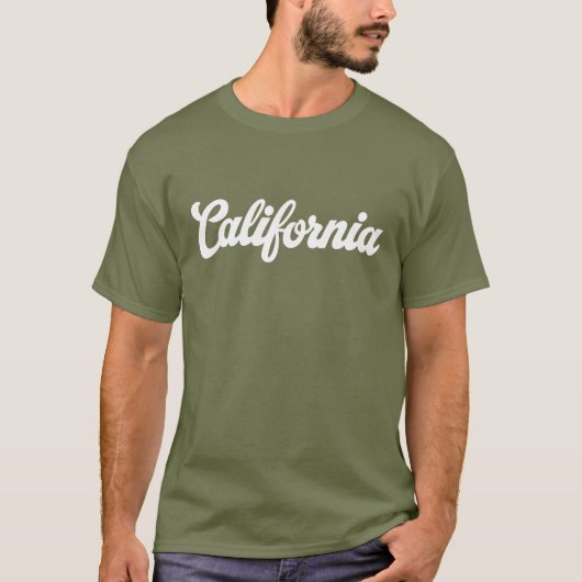 California Cursive Typography T-shirt (Voorkant)