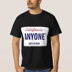 California Custom License Bord T-shirt