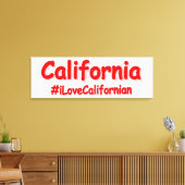 'California' Cute Design. Bestel nu Canvas Afdruk (Insitu (Woonkamer))