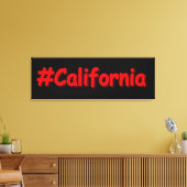 "#California " Cute Design. Bestel nu Canvas Afdruk (Insitu (Woonkamer))
