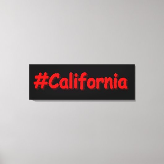"#California " Cute Design. Bestel nu Canvas Afdruk (Voorkant)