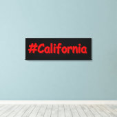 "#California " Cute Design. Bestel nu Canvas Afdruk (Insitu (Houten vloer))