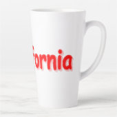 "#California " Cute Design. Bestel nu Latte Mok (Rechts)