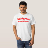'California' Cute Design. Bestel nu T-shirt (Voorkant volledig)