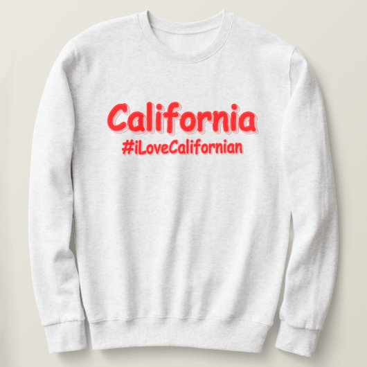 'California' Cute Design. Bestel nu Trui (Design voorkant)