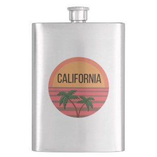 California Cute Design Gift Ideeën Sunset Palms Flacon